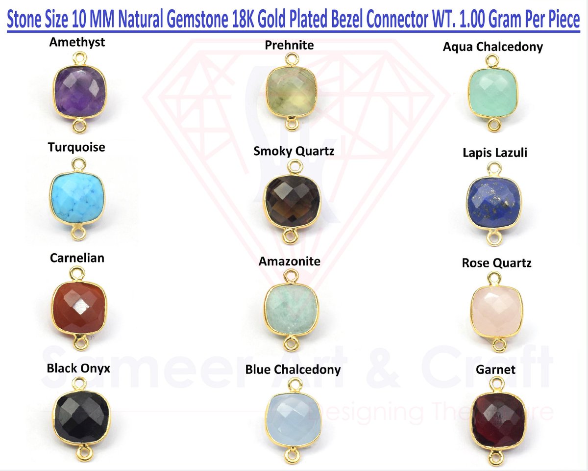 SameerArtCraft's tweet photo. Natural Gemstone 18K Gold Plated Double Bail Bezel Connector 
#fashion #Christmas #Jewel #gemstone #goldplatedjewelry #handmade #naturalgemstone #sacjewelry #sammerartandcraft #womanjewelry #designer #Christmasgifts #Accessories https://t.co/vzThwKcaix