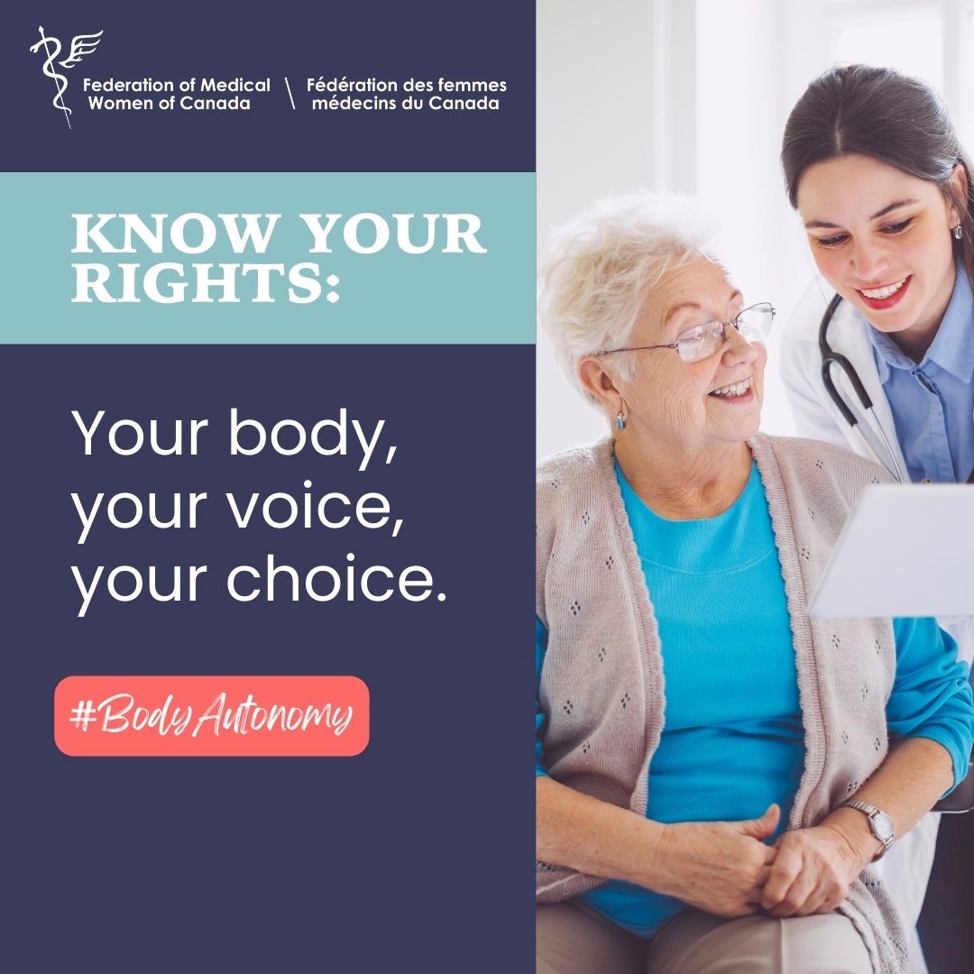FMWCanada's tweet image. In Canada, patients have several rights related to body autonomy, including:

☑️ Informed consent
☑️ Respect
☑️ Confidentiality
☑️ Access to records
☑️ Designation of a representative

parl.ca/DocumentViewer…

#BodyAutonomy #MyBodyMyChoice