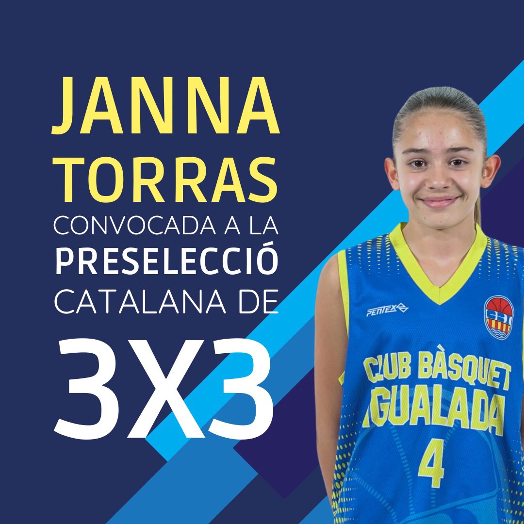 CBIgualada's tweet photo. ⭐𝐋𝐀 𝐍𝐎𝐒𝐓𝐑𝐀 𝐁𝐀𝐒𝐄
Felicitem la Janna Torras, jugadora de l’Infantil Femení U13, convocada per formar part de la Preselecció Catalana 3x3 de la Generació del 2013 de la FCBQ.
Enhorabona, Janna! A gaudir de l’experiència!!💙💛
#femcbi #fembase #femciutat #femigualada https://t.co/tLfxaSHaVe