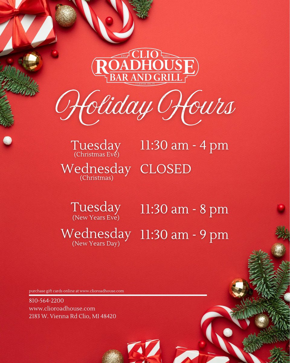 ClioRoadhouse's tweet photo. 🎄 Happy Holidays 🎄 https://t.co/xzYUwKkjKg