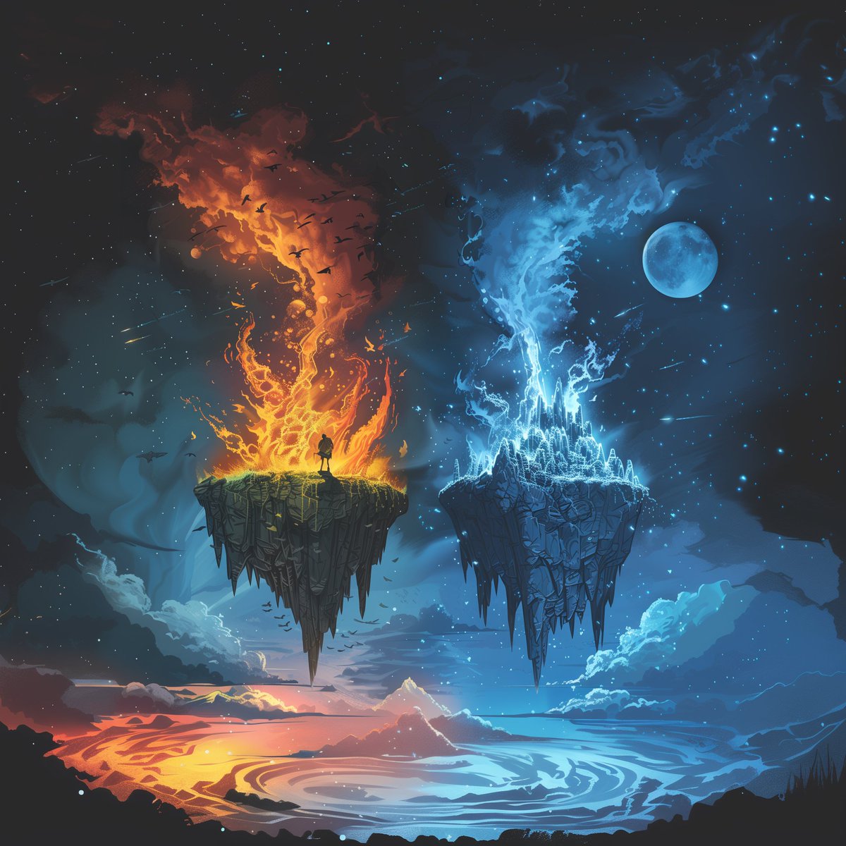 As told in the Eddas, the Ginnungagap is the void in which the world was created and existed between the ice world of Nilfheim and the fires of Muspelheim.

#NordicGloryTCG is near its beta release. In a way, it resides in the Ginnungagap, the void in which it is being created.