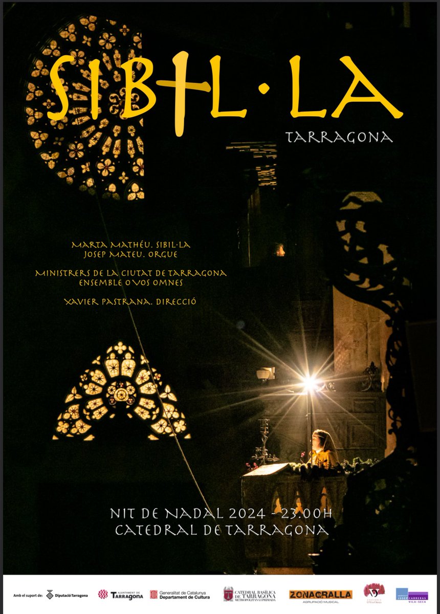 A Tarragona fem el Cant de la Sibil.la el dia q toca. Avui a les 11 de la Nit!