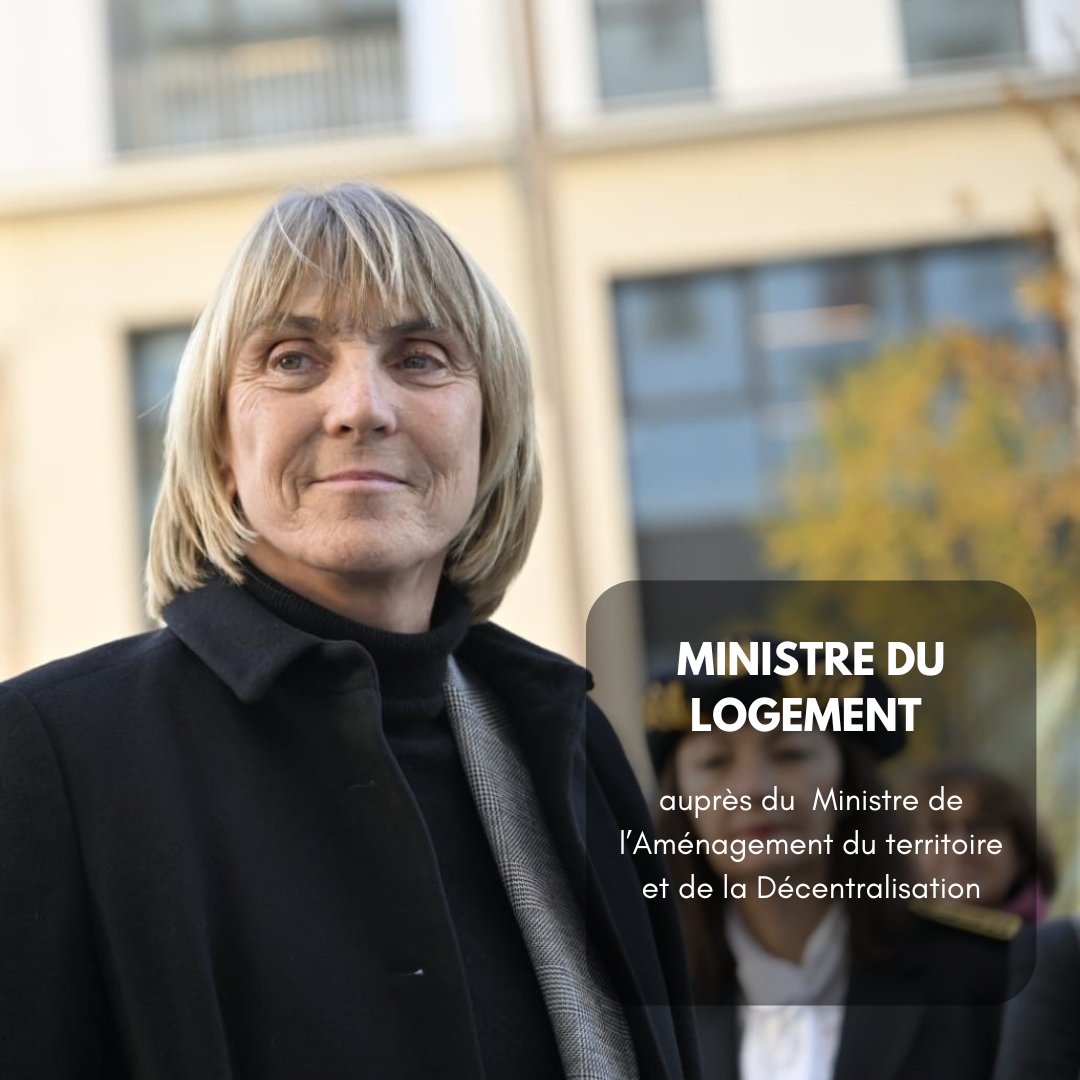 Auprès de François Rebsamen, je poursuis avec détermination mes fonctions comme ministre du Logement.  

Plus que jamais, je reste mobilisée pour une politique forte et ambitieuse sur l’accès au logement, l’urbanisme, la rénovation urbaine et l’hébergement d’urgence. 

Ces enjeux
