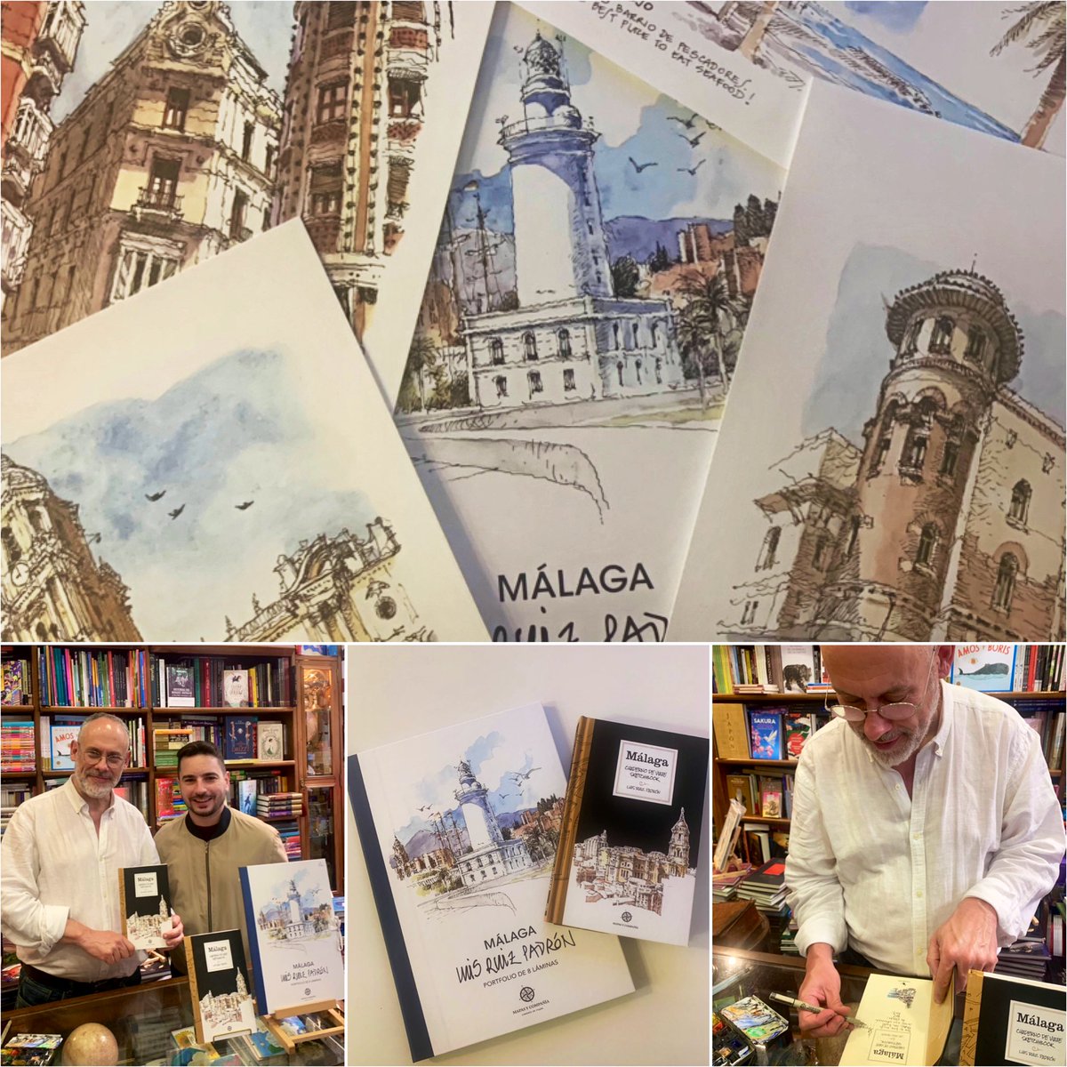 💜💚🎁 El regalo que no puede faltar en estas fiestas en Málaga es la reedición del "Cuaderno de Viaje" de Luis Ruiz Padrón📓✍🏻, junto al exclusivo portfolio de 8 láminas con rincones de nuestra ciudad.

Lo tengo desde el domingo y estoy obsesionado 🥹

📍Mapas y Compañía