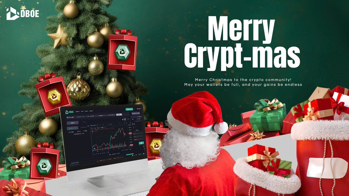 DBOE_Official's tweet photo. Merry Crypt-mas to our beloved community! 🎄 Thank you for your continued support on DBOE's journey, may your wallets be full, and your gains be endless 🚀 

🎁 Crypt-mas cheer: Invite friends & claim your DPoint gift 🔗 https://t.co/qlqkeZl3e9 

#DBOE #DBOEPoint #DeFi #MerryChristmas #Crypto
