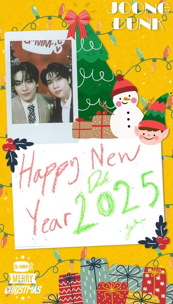 Alxvenji's tweet photo. aww how cute 

#OhmLeng #JoongDunk 
#gem4 #Christmas https://t.co/7yTEGjsUWg