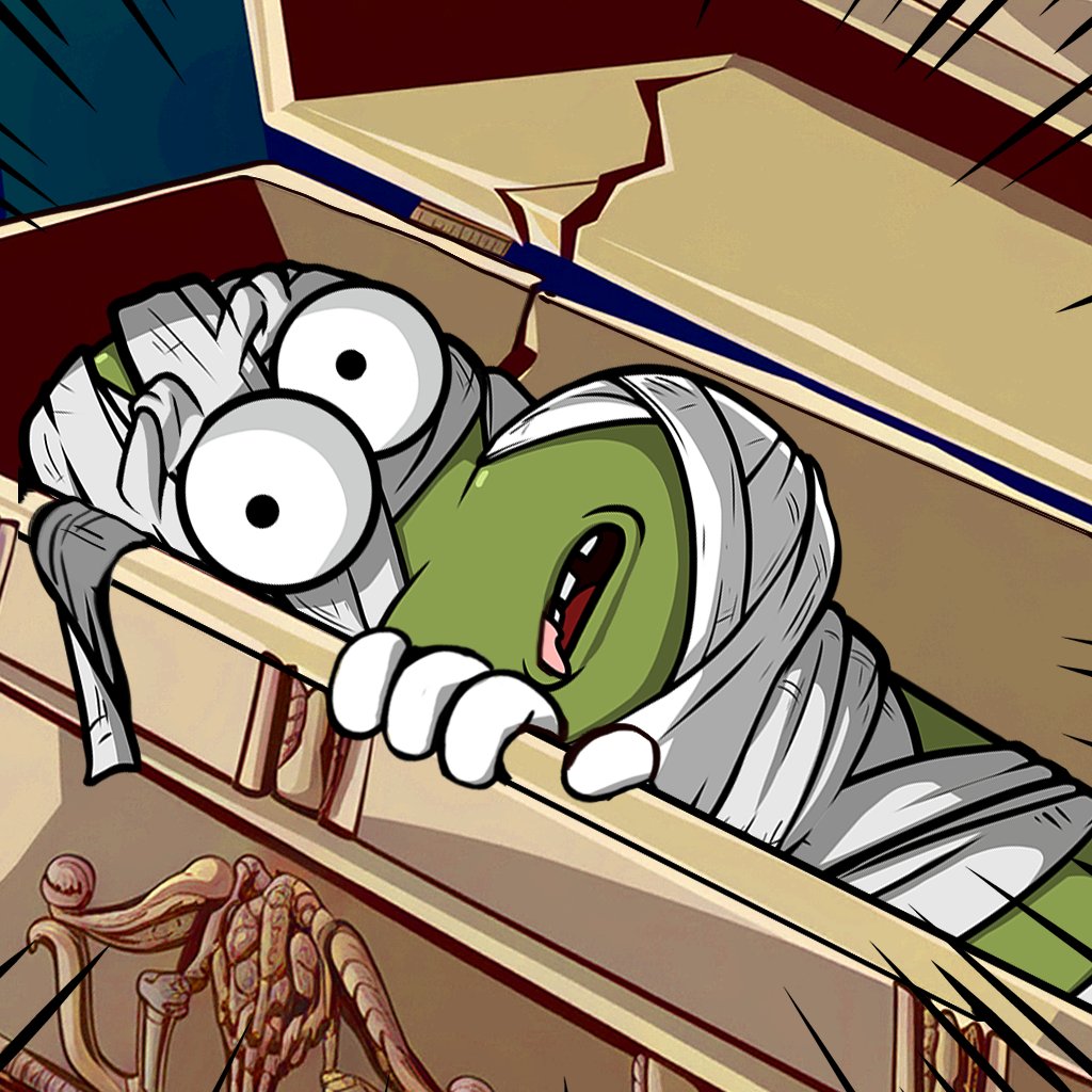 wormfare's tweet image. Wummy🧖🏼 - professional fighter who died fighting for his pharaoh.

A huge pyramid🛕 was built in his honor, his body was mummified, but even after so many years he cannot find peace☮️ 

The only thing he says is:
Wuuu… Wuuuu… Wuuuuuuu?

#wormup #wormfare #slap