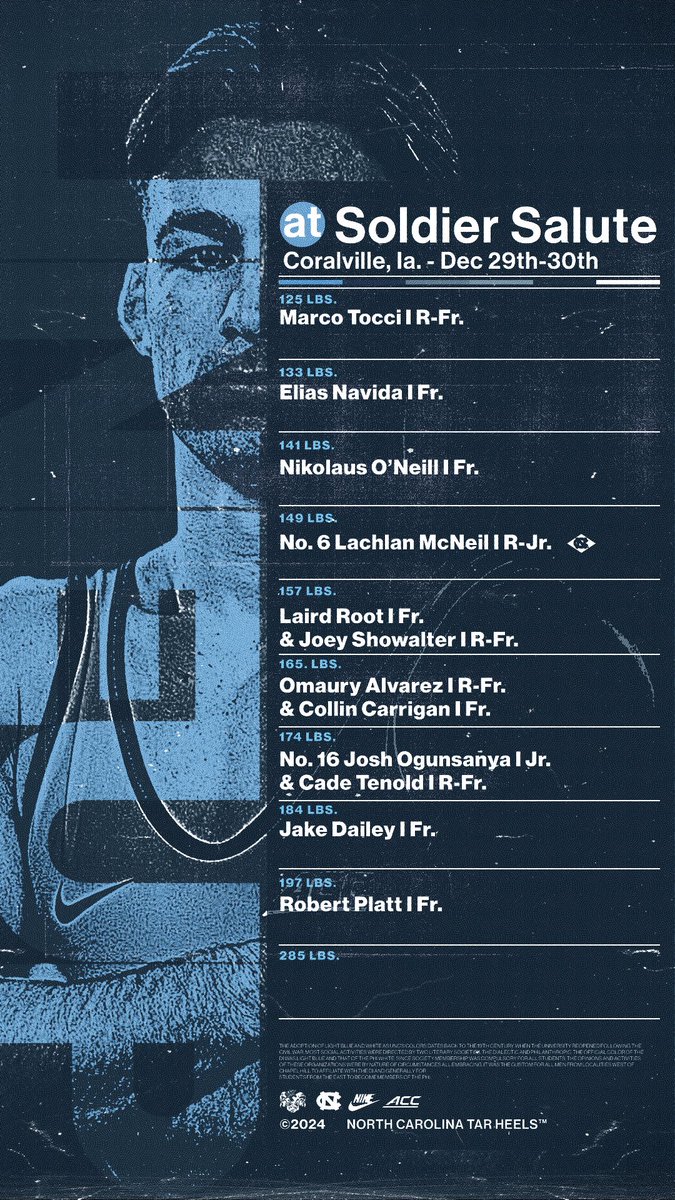 We are heading to Wrestletown after Christmas and brining some 🐏 with us!

#GoHeels | #TogetherWeWin