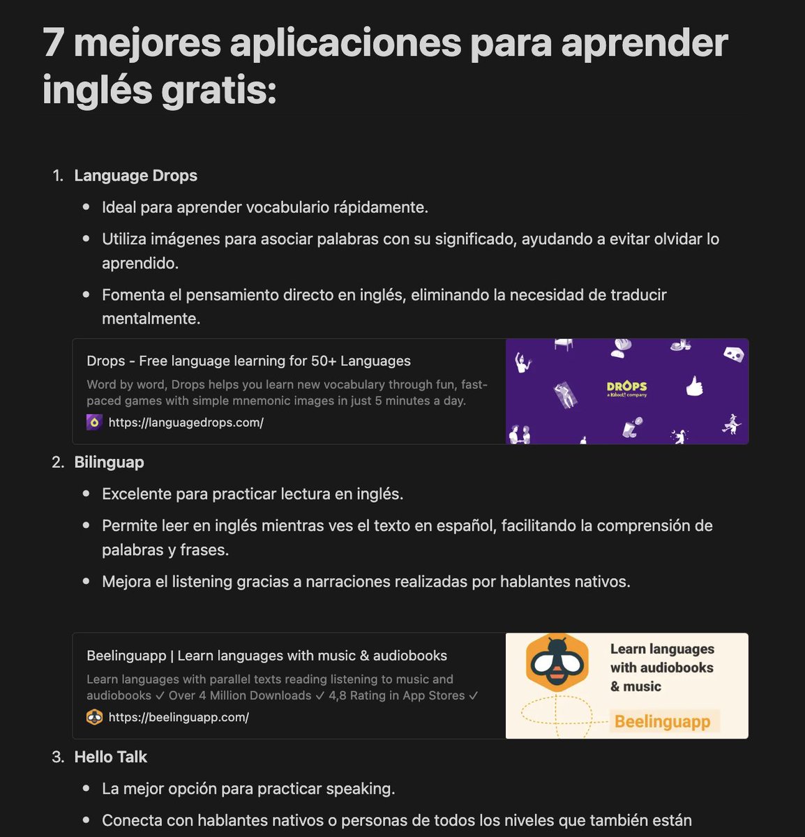 SoyDarwinglish's tweet image. Hoy te traigo 6 apps para que te vuelvas fluido en inglés en este 2025 🚀
Ya sabes como se pone Twitter a la hora de poner links 😠
así que hice la lista en un sitio 🗒️
Solo tienes que seguirme y comentar "app" en este post para recibir un mensaje directo con la lista