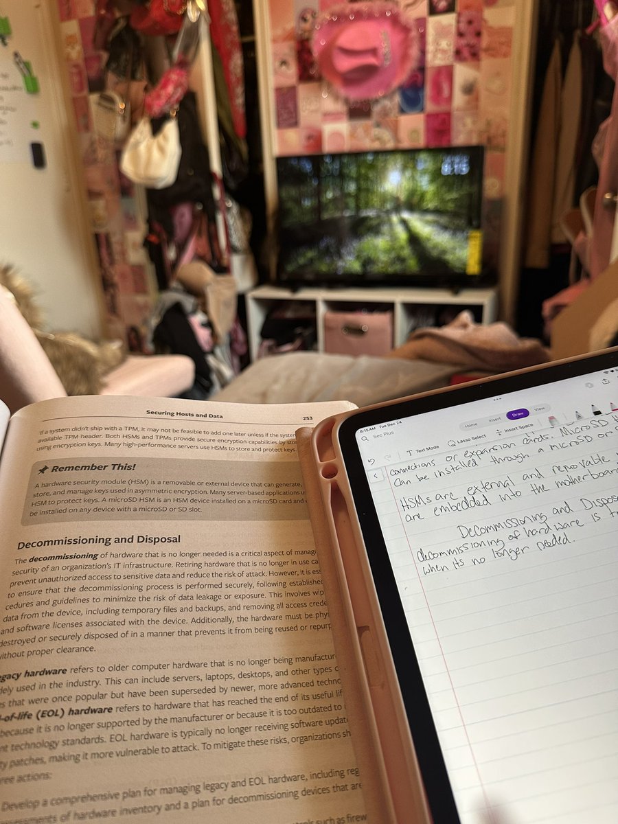 Early morning sessions, gotta knock this cert out