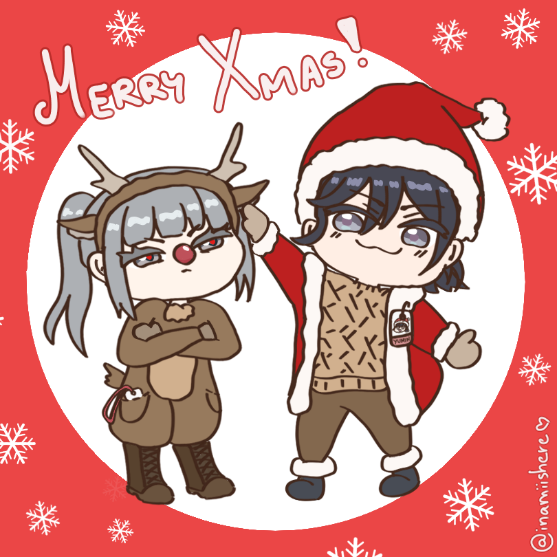 inamiishere's tweet photo. 🎀Merry Christmas!❄️
#ER_fanart https://t.co/wsmxhXcjN3
