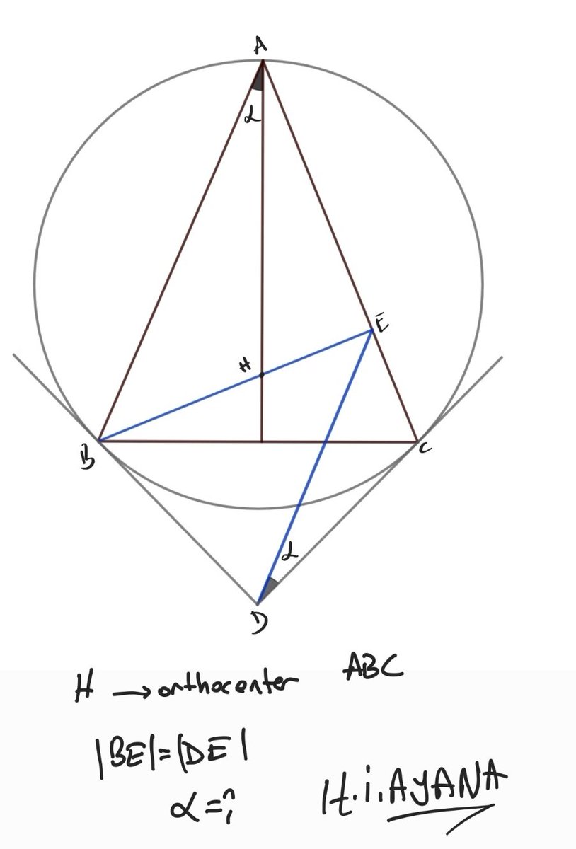 AyanahalilGeo's tweet image. #orthocenter #circumcircle #ayt #tyt