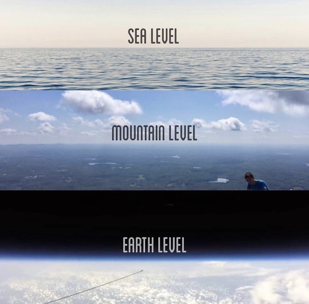 FlatEarthZone's tweet photo. No matter how high you go, there is no curvature to be found. https://t.co/POfGr5ABNr