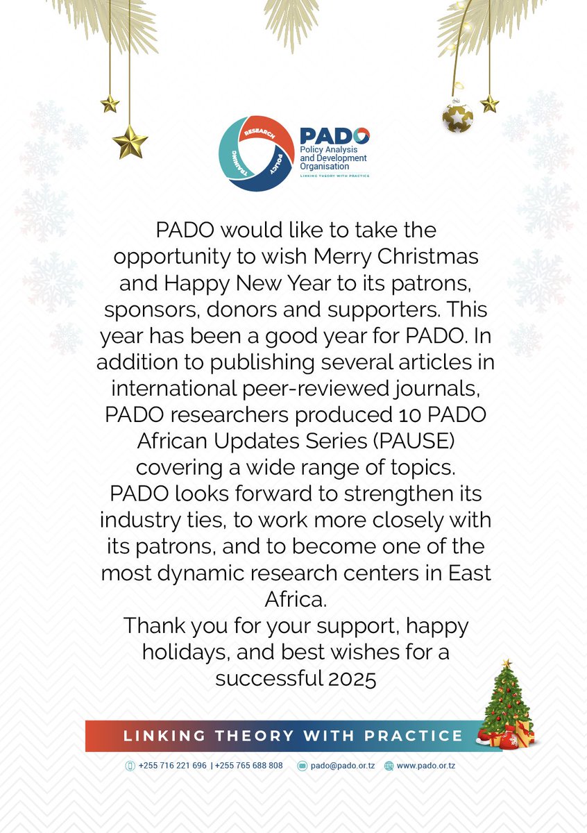 Policy Analysis and Development Organisation (@pado_tz) on Twitter photo 