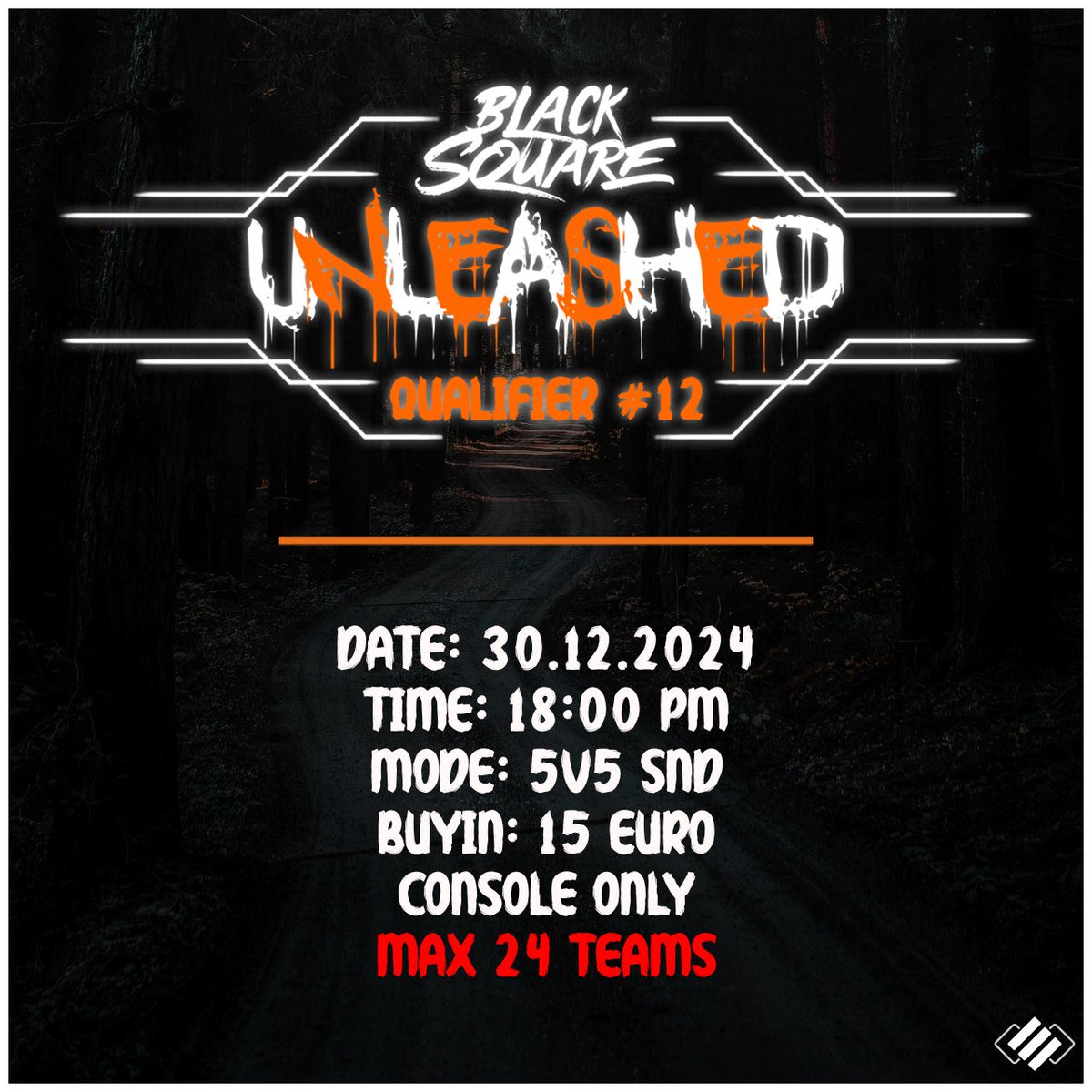 BlackSquareGG's tweet photo. ◼ Unleashed Quali #11 / #12 ◼

Zum Abschluss der Qualis haben wir uns für euch nochmal ein Weihnachtsspecial überlegt, bei dem Frühplaner beide Qualis zu deutlich reduzierten Preisen mitspielen und ihre letzte Chance ergreifen können.

Zur Anmeldung: https://t.co/7FVQP7yWq6 https://t.co/1KLDLRLend