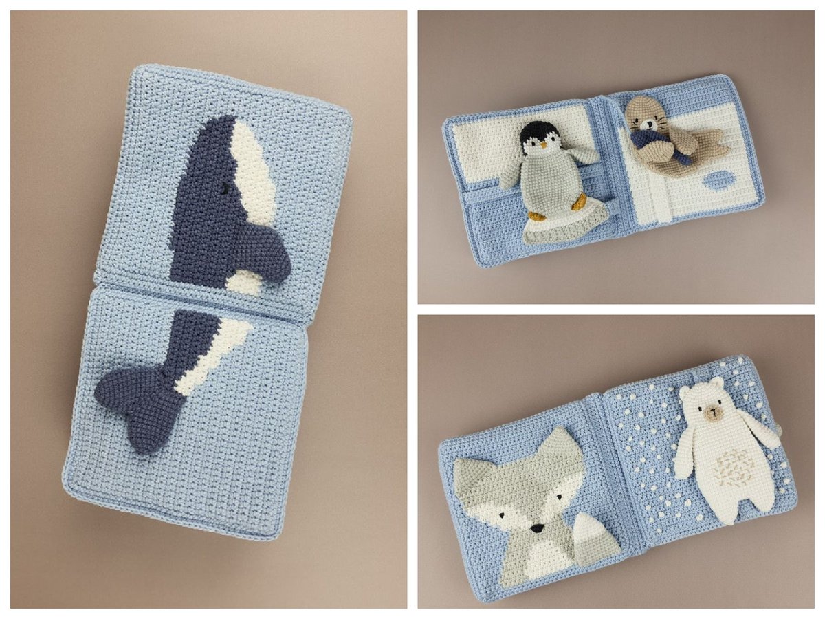 knithacker's tweet photo. Pattern To Crochet A Quiet Book ... The Polar Edition - I Spy Penguins, Whales and Seals Too! 👉 https://t.co/ez2xUjoIJ9 #crochet #handmade #diy #quietbook https://t.co/fI8dl5THSg