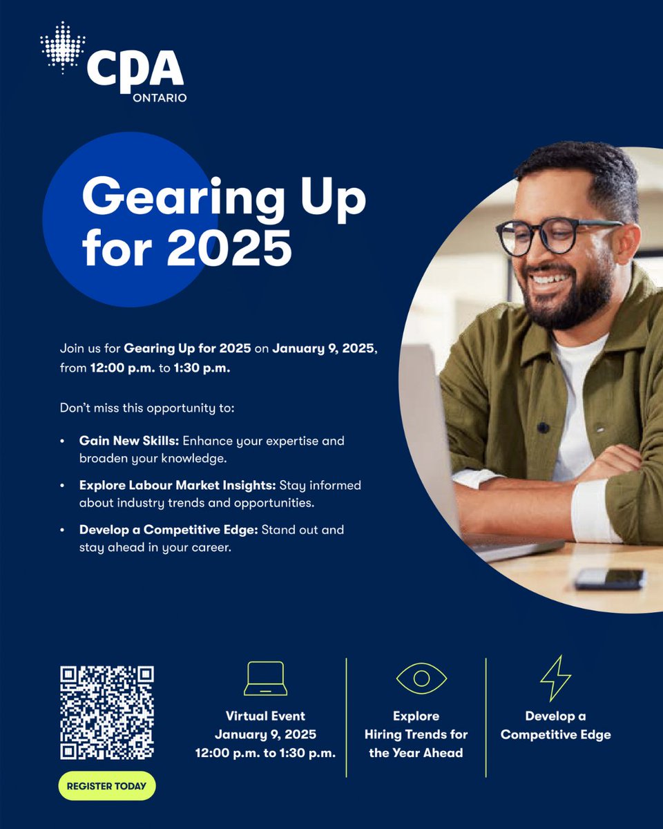 Skills for Change (@skillsforchange) on Twitter photo Weโre pleased to share an upcoming event hosted by our partner <a href="/CPA_Ontario/">CPA Ontario</a>!
Elevate your career potential with insider knowledge on hiring trends in Canada for 2025. Don't miss this opportunity to secure your future success!
๐
January 9, 2025
๐ myportal.cpaontario.ca/s/lt-event?id=โฆ Weโre pleased to share an upcoming event hosted by our partner <a href="/CPA_Ontario/">CPA Ontario</a>!
Elevate your career potential with insider knowledge on hiring trends in Canada for 2025. Don't miss this opportunity to secure your future success!
๐
January 9, 2025
๐ myportal.cpaontario.ca/s/lt-event?id=โฆ
