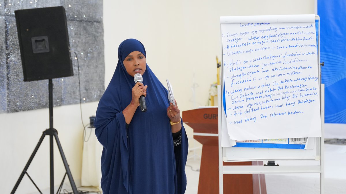 AINAB22's tweet image. Fortuun Hassan: "This 4 day training  transformed the way I see my potential. I’ve learned not only to turn my ideas into tangible actions but also to embrace my role as a leader who can inspire and drive change within my community." #Ourvoice #Ourmatters  #Benaadir #Somalia