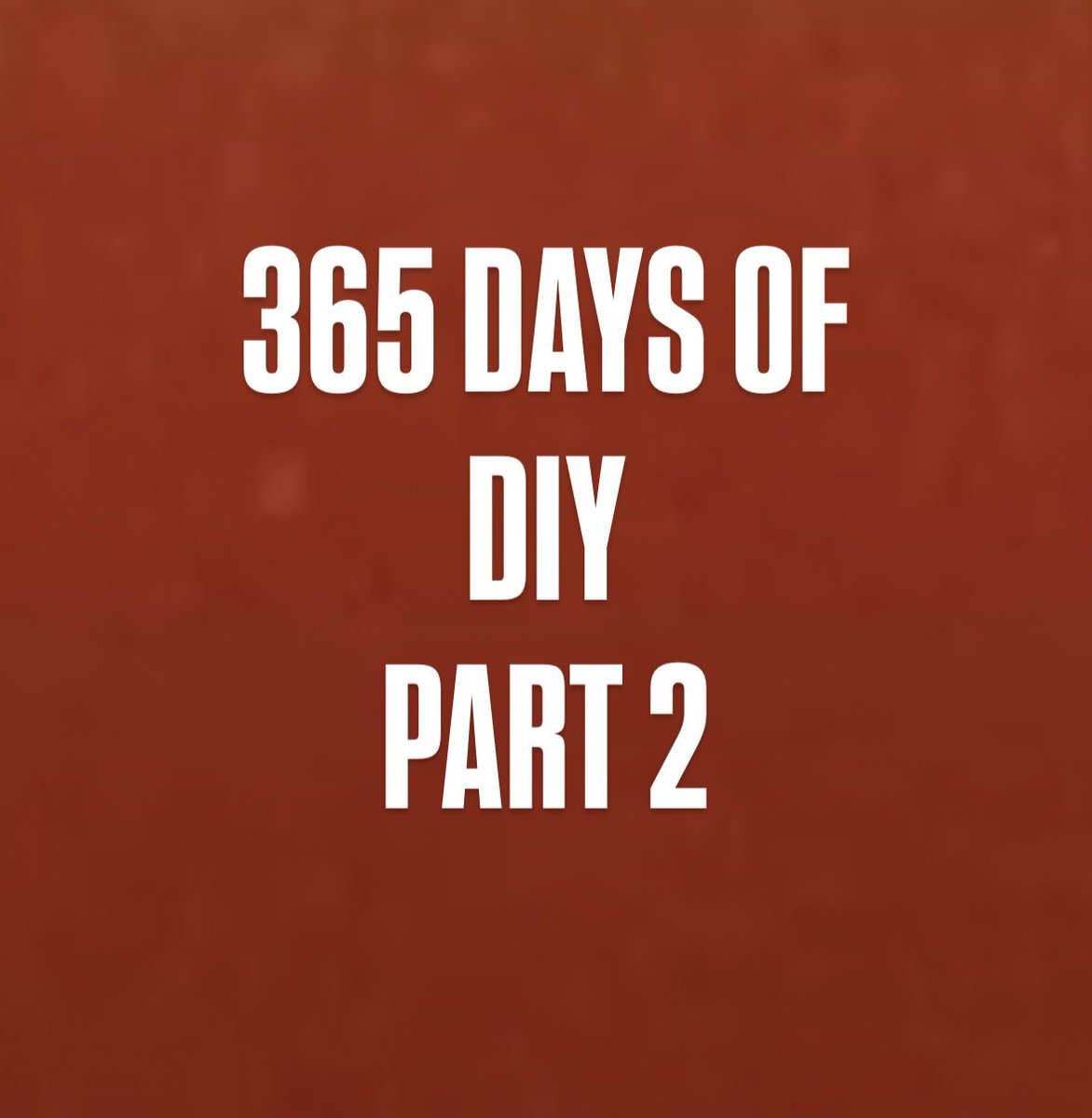 Starting January 1st, I’ve officially saved up enough artists this year to do 365 days of DIY part 2.

Help me spread the word and bring these new artists into our already blossoming scene!