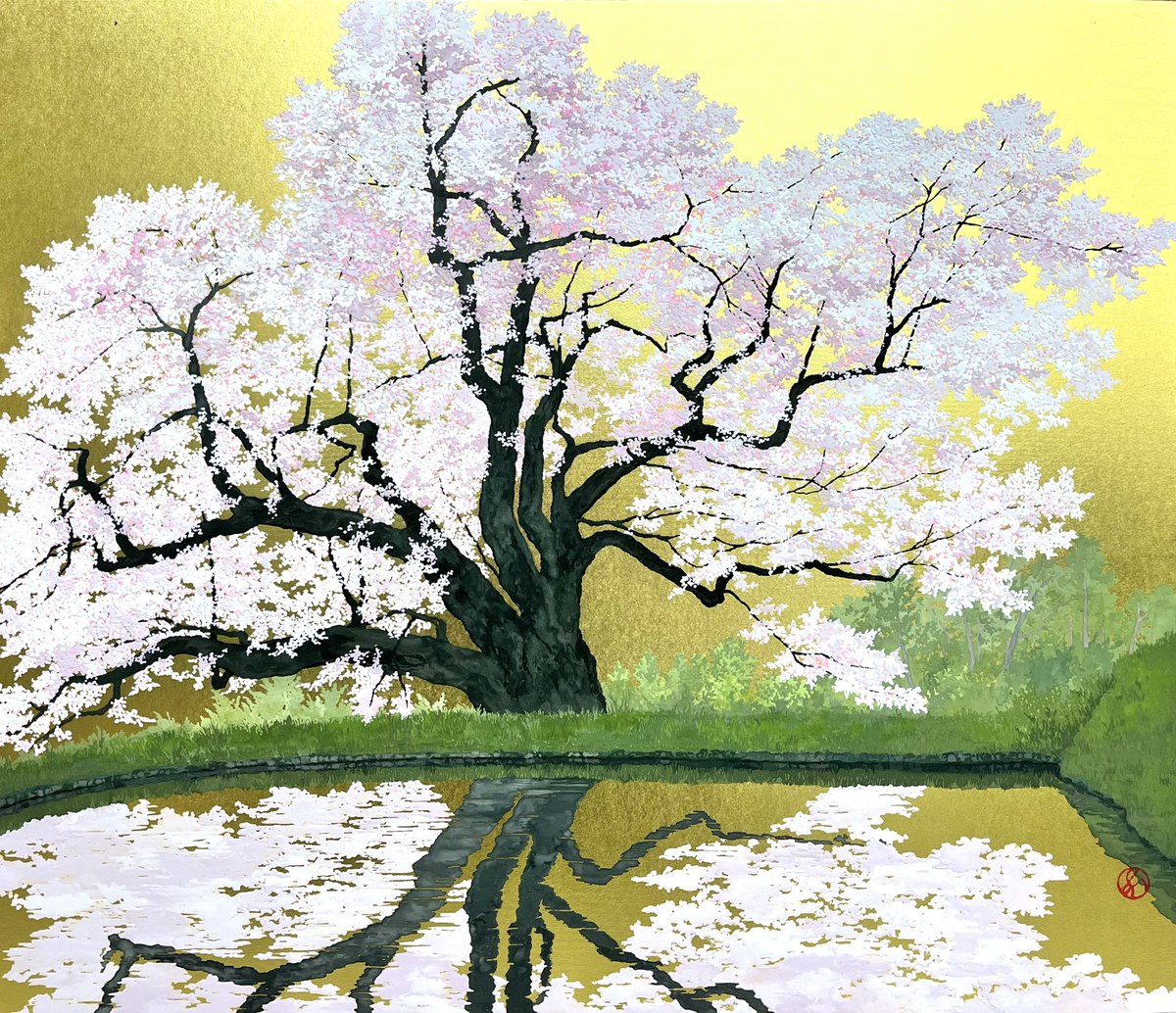 竹内昌ニ　水音　日本画　絵画　現代アート 竹内昌ニ 水音 日本画 絵画 現代アート 竹内昌ニ 水音 日本