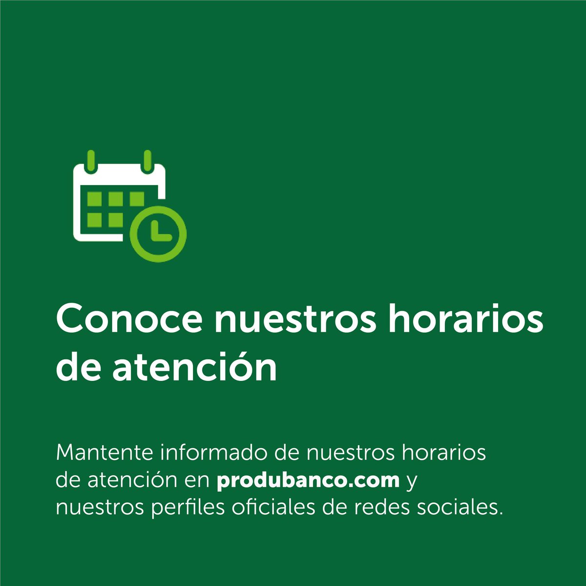 Ponemos en conocimiento nuestros horarios de atención de agencias Produbanco para el miércoles 25 de diciembre.

Consulta aquí: gprom.co/p/YTU47JZR