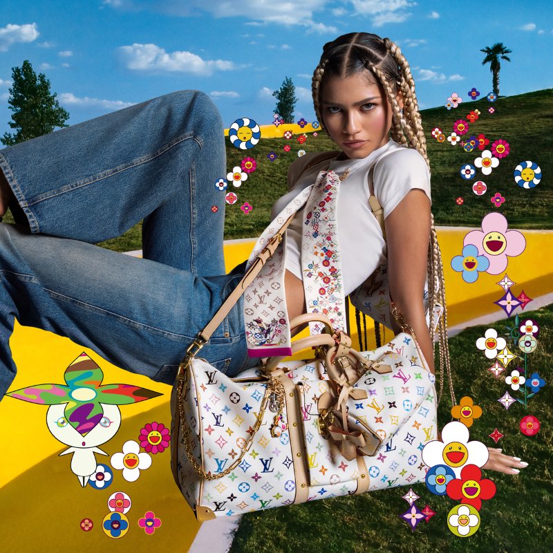 Zendaya_Updated's tweet image. Zendaya stars in Louis Vuitton x Murakami’s newest campaign!