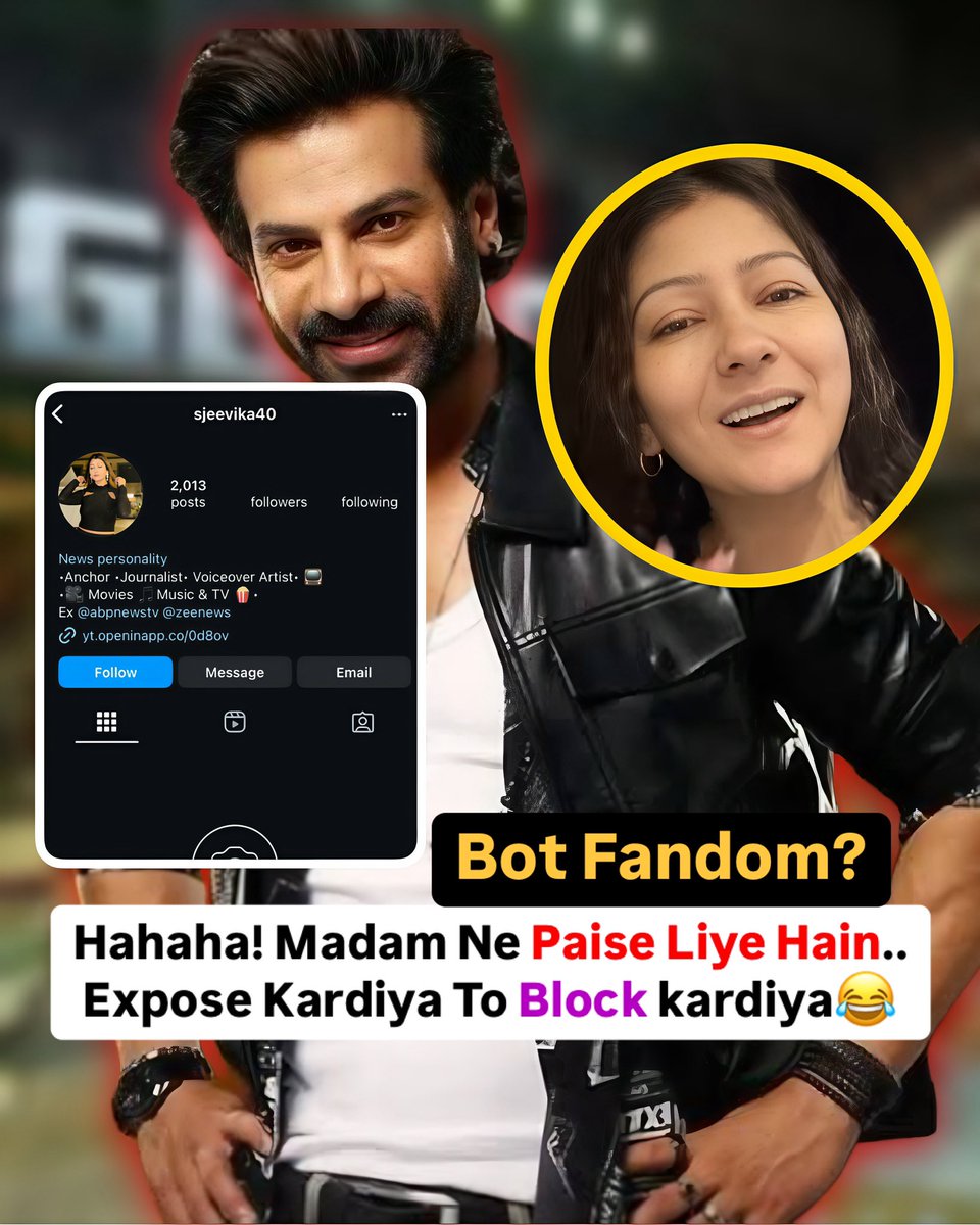 Supremeindian7's tweet photo. Lagta Hai Jeevika madam Ko Sachayi Bardash Nahin Hui 😂😂
#BotFandom ki Mukhiya😂
#KaranveerMehra https://t.co/tDC7eWV3X6