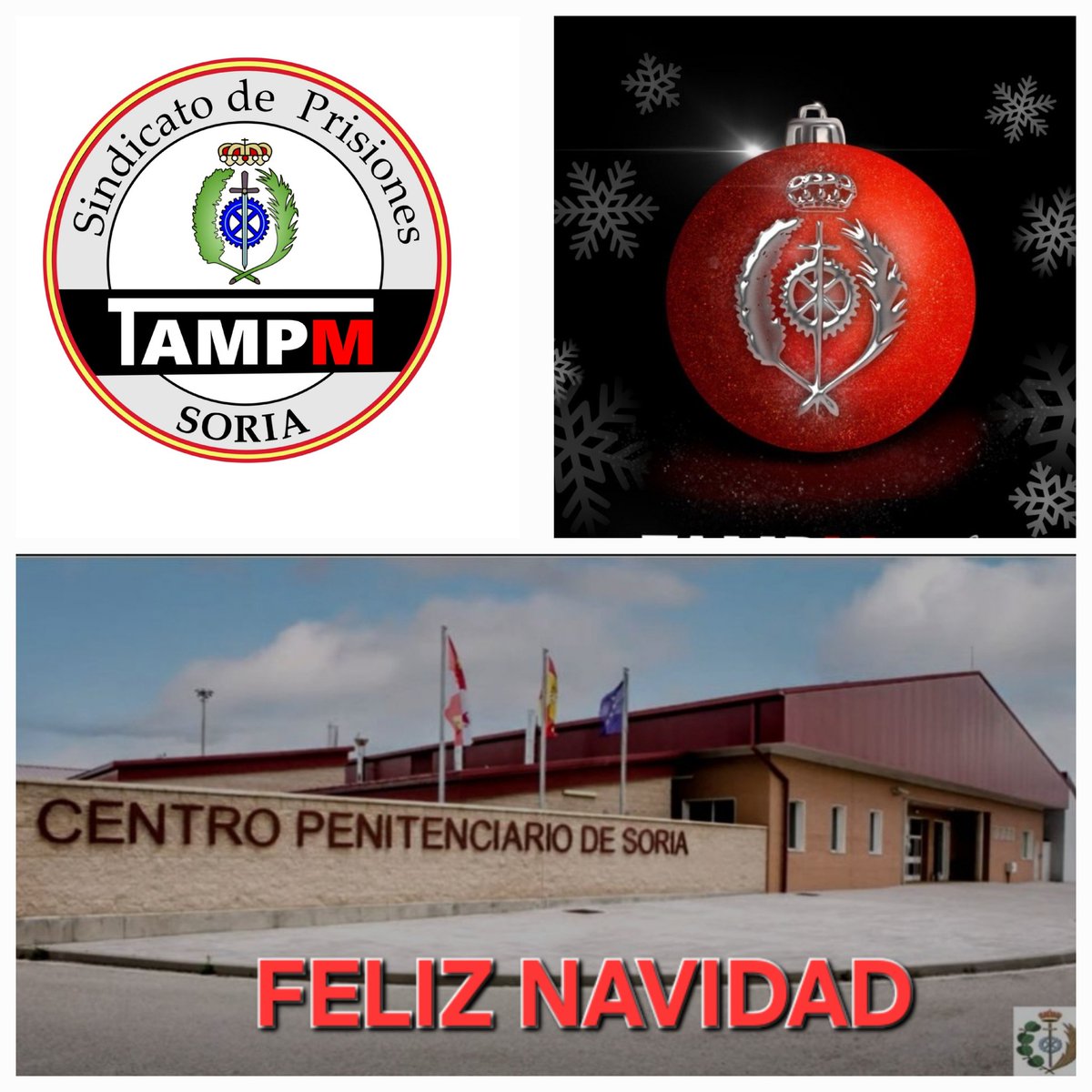 🎄Desde <a href="/TampmSoria/">@TAMPM SORIA</a> desear una FELIZ NAVIDAD Y SALUD para tod@s los compañer@s y sus familias❤️

En especial para aquellos compañer@s q trabajan estos días  desearles un BUEN SERVICIO🖤
Demostrando cada día del año q prestamos sin reconocernos <a href="/interiorgob/">Ministerio del Interior</a> un Servicio Esencial‼️
