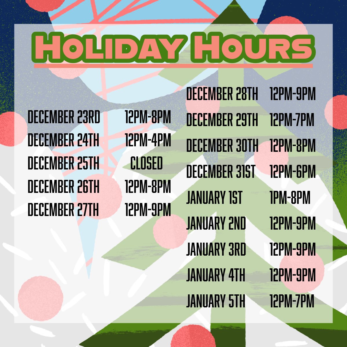 See you this week and Merry Christmas!

#rushingduck #drinklocal #supportlocal #chesterny #orangecountyny #Hudsonvalley #pickocny #bestcustomers #Christmas #givelocal #lovewherewebrew