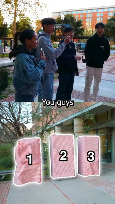 giving random college students huge mystery gifts https://t.co/Wxc8gVaHu7