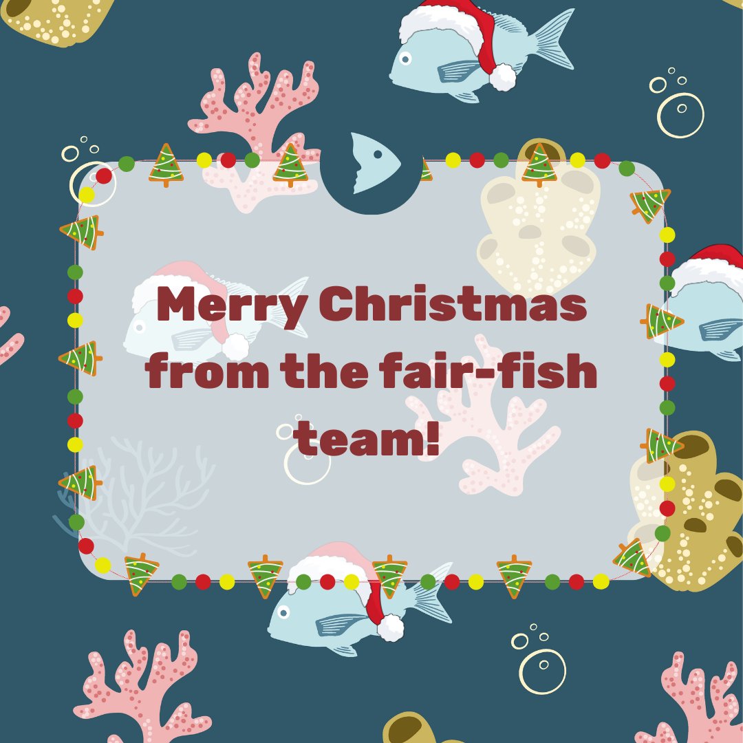 🎄🐟 Merry Christmas from fair-fish! 🐟🎄

We wish everyone happy holidays full of joy, peace and compassion - not only for us, but also for the creatures in the water. 🌊💙

Thank you for your support this year. ✨

Your fair-fish team 🎅🐠