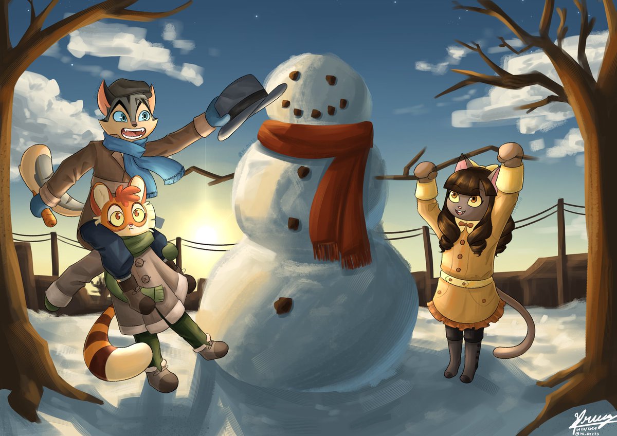 「Snowman」
#LackadaisyCats #lackadaisy #lackadaisyFanart