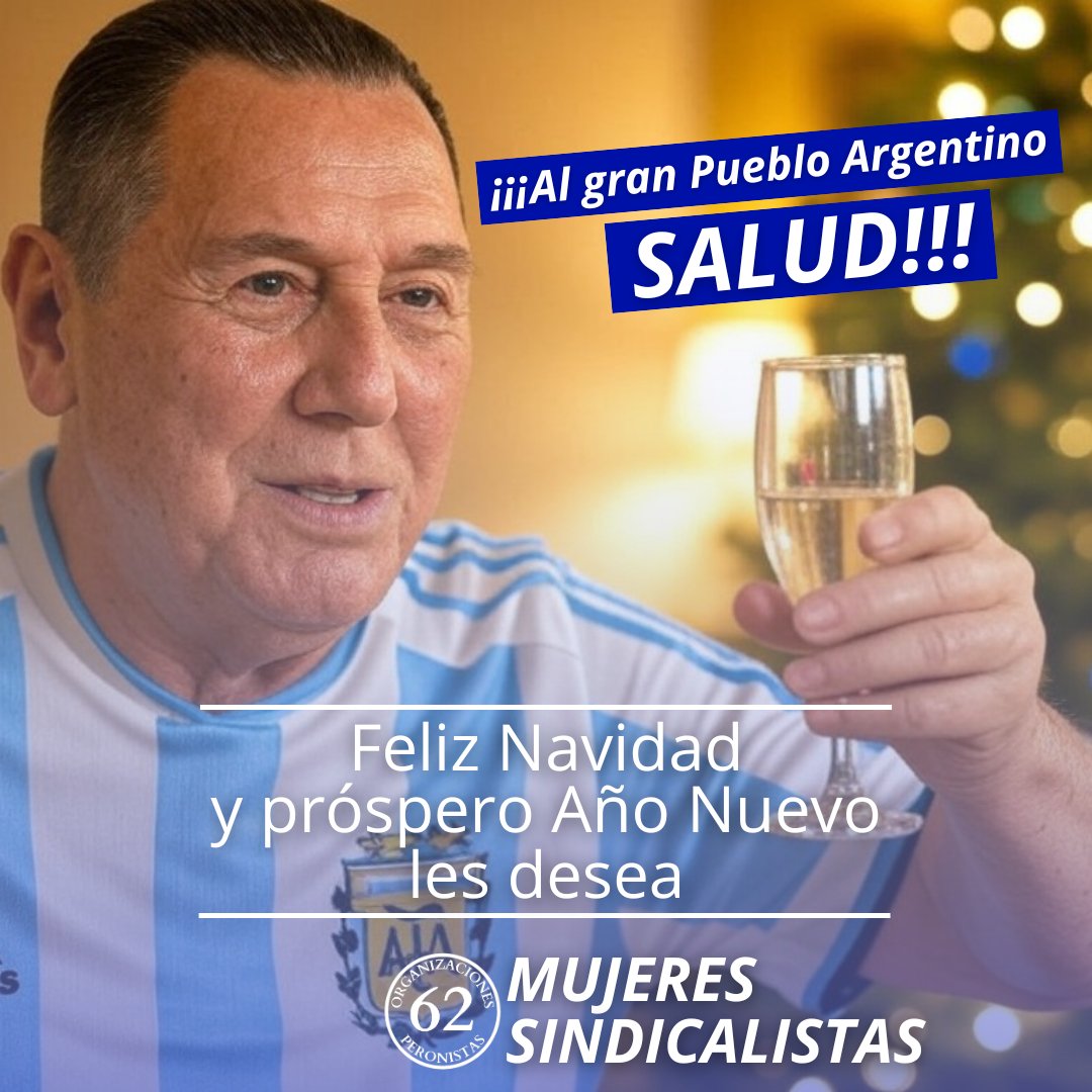 🎄¡Les queremos desear una FELIZ NAVIDAD y un FELIZ AÑO NUEVO a todos y todas!✨️

<a href="/Mujeres62Org/">Mujeres Sindicalistas - 62 Org. Peronistas</a>