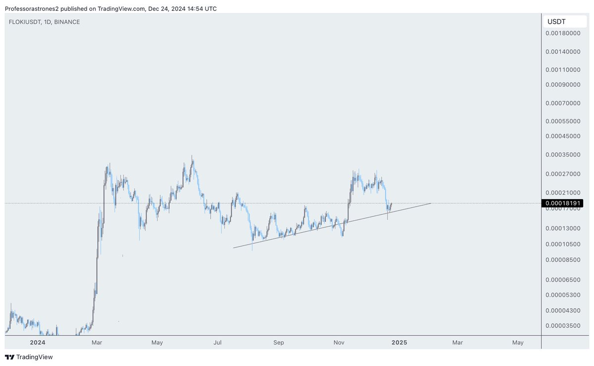 $FLOKI 

Retest is done 

Take it back to the highs Floki fam