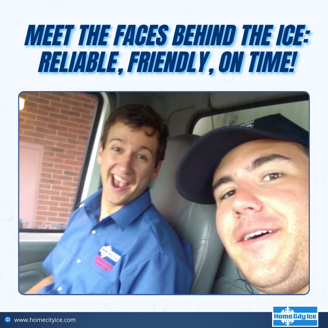 HomeCityIce's tweet image. Say hello to the friendly faces behind your ice deliveries! 🚚❄️ 

Whether it’s your restaurant, gas station, or event venue, we’re here with a smile and reliable service every time! 

#IceDelivery #HomeCityIce #MeetTheTeam