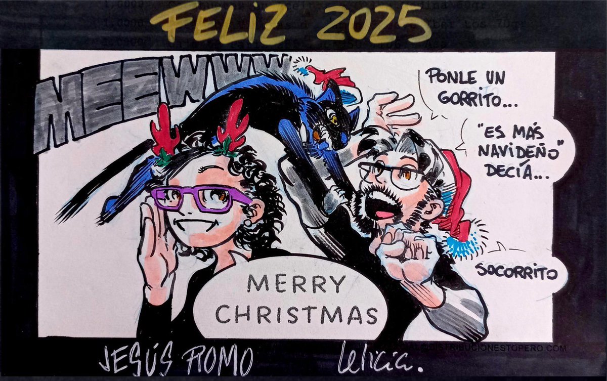 Laetitiared's tweet photo. Feliz Navidad a todos! 
Os dejo por aquí la ya felicitación personalizada de @romononsense  😘😘😍 #FelizNavidad2024 #MerryChristmas #Christmas #FelizNochebuena https://t.co/S5B1sFcTqj