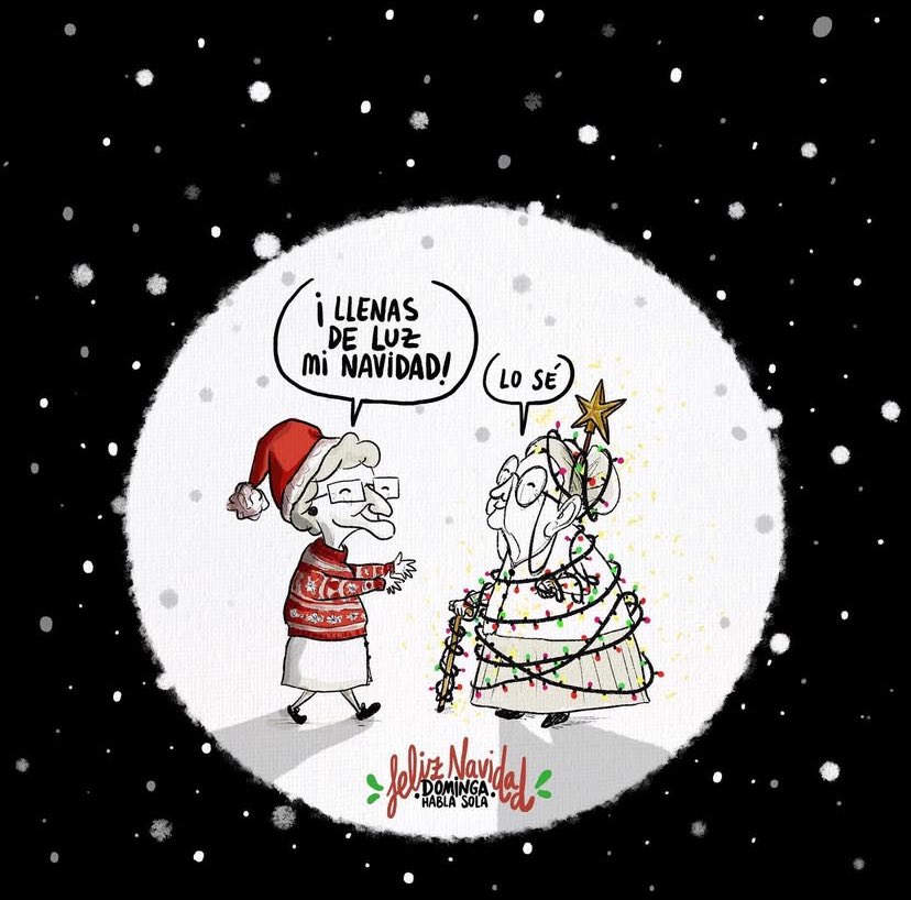 Espero que paséis la Navidad que + os guste,en compañía,soledad,con turrón, sin él y con ganas o deseando que pase rápido.A mí me gusta q sea la excusa para no poner excusas y vernos un poquito +
🎄🌟Feliz Navidad, Dominguers🌟🎄
Que disfrutéis d estos días como os venga en gana.