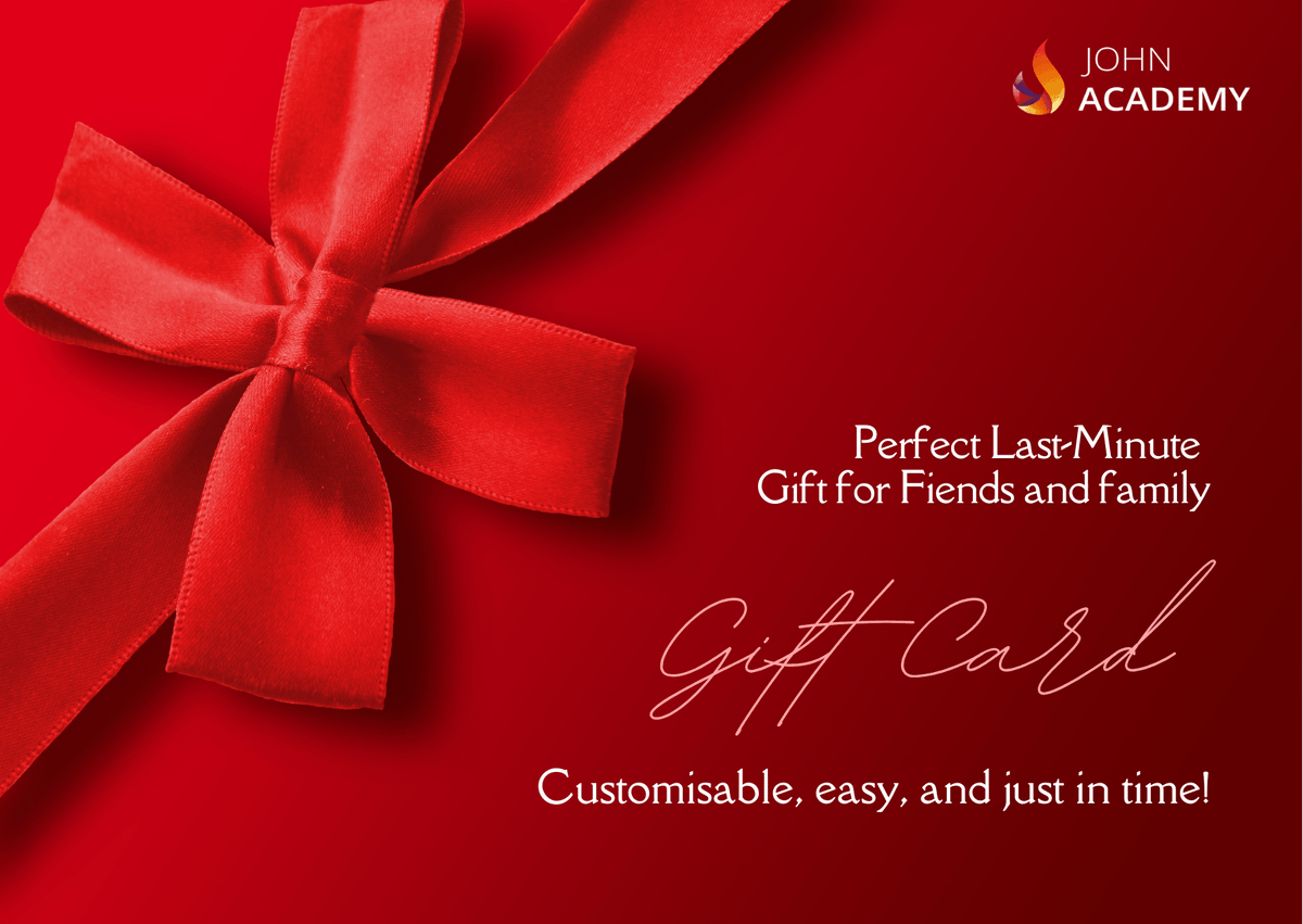 johnAcademyuk's tweet photo. 🎁 Still Searching for the Perfect Gift?

 Look no further! John Academy Gift Card – the ultimate last-minute present.
 Customisable. Easy. Worth every penny.

👉 Don’t wait! Click here: https://t.co/BU7GuT3GdJ https://t.co/QqYjfuBnJD