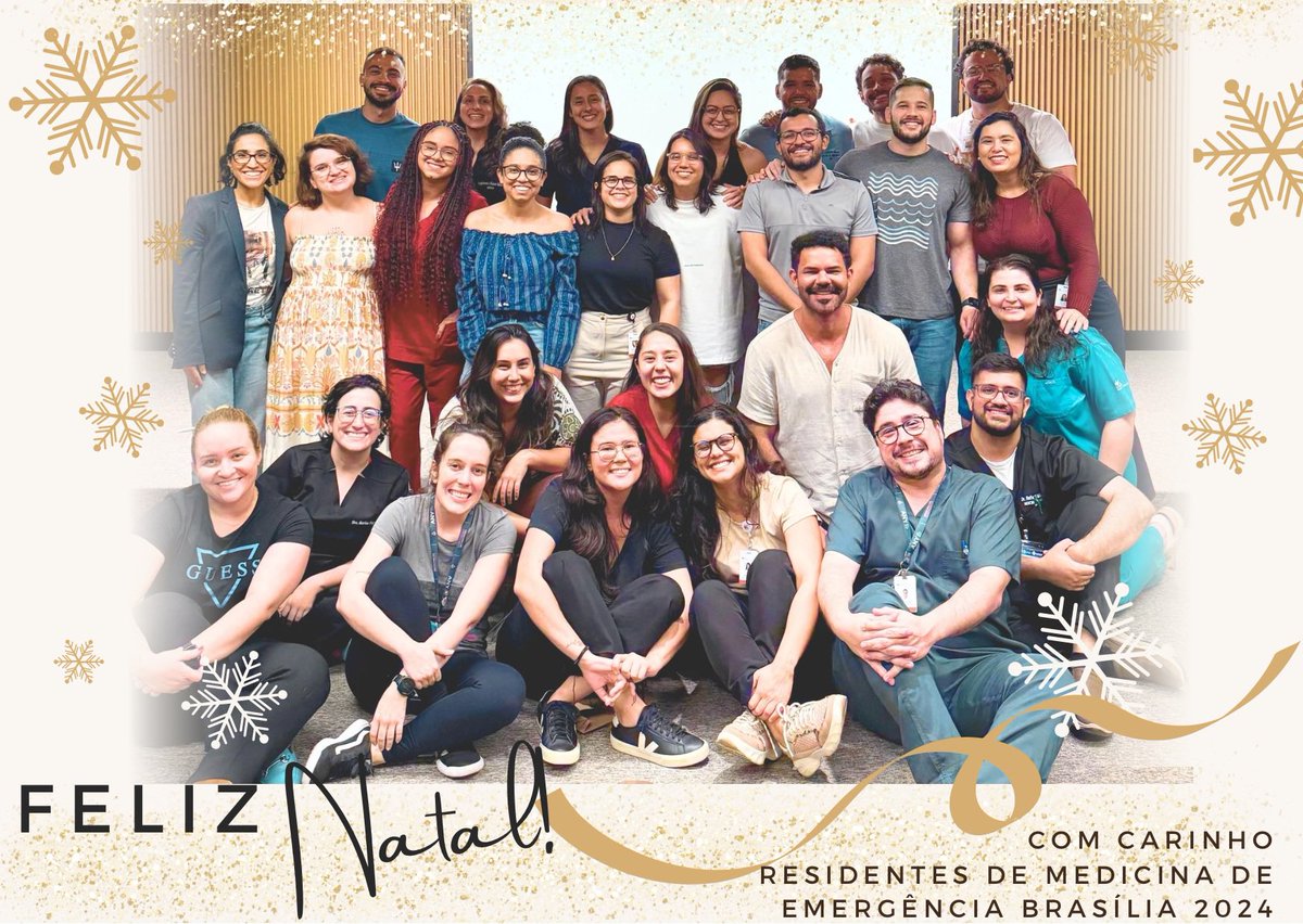 Feliz natal pessoal!
Que as emergências brasileiras fiquem cada ano mais seguras, com profissionais competentes e que amam trabalhar na emergência! ♥️