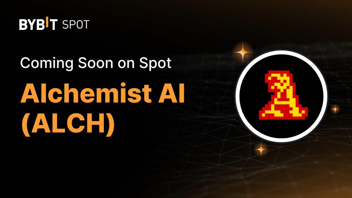 Bybit_Official's tweet image. 📣 $ALCH is coming soon to the #BybitSpot trading platform with @alchemistAIapp!

Stay Tuned for more!

#TheCryptoArk #BybitListing #ALCH