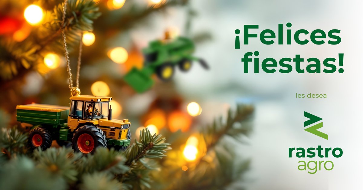 RastroAgro's tweet photo. Por el campo 🚜 esa pasión que nos moviliza día a día 🫶
Por nuestras familias ❤️
Por el desarrollo productivo de nuestro país 🇦🇷

Brindemos esta noche por una Feliz Navidad 🎄

#RastroAgro #FelizNavidad2024 #Feliz2025
#Agricultura #Agro #CampoArgentino https://t.co/91Mm4dB3uj