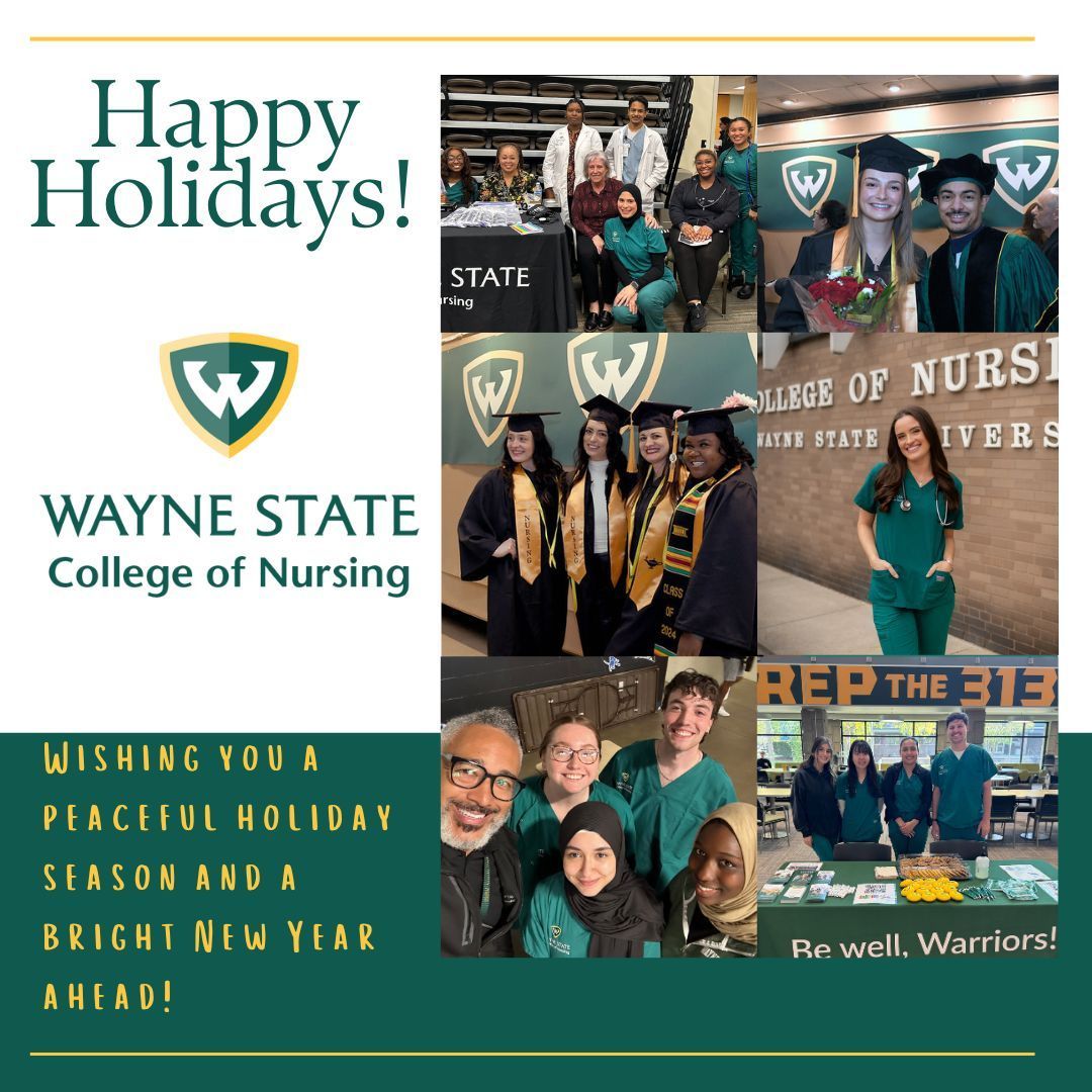Happy Holidays from the College of Nursing! We’re so grateful for our amazing students, faculty and alumni who make our wonderful nursing community. Your dedication and compassion inspire us every day. Wishing you a peaceful holiday season and a bright New Year ahead! 🌟