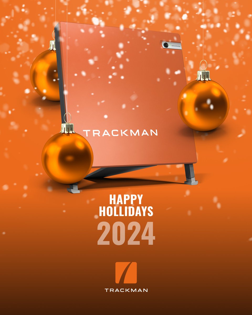 🎄✨ Happy Holidays from the Trackman family to yours! 🟧 #TeamTrackman #HappyHolidays