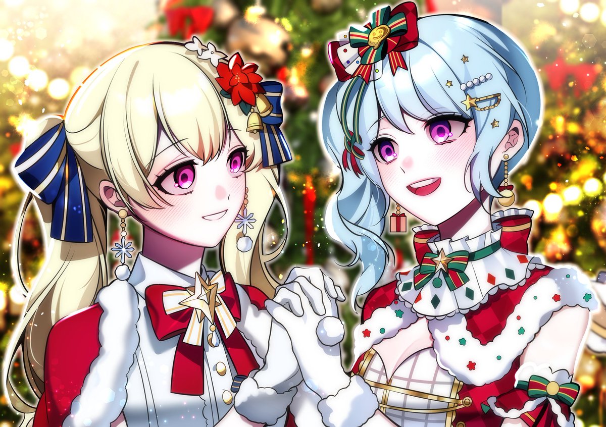 e__nong's tweet image. Merry christmas🎄💛🩵 #치사카논 #ちさかの