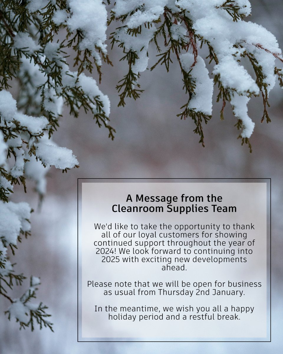 A message to our customers - thank you for your continued support throughout the year 😊

(Note that our systems will still be monitored remotely over the Christmas period. For urgent enquiries, please email our customer services inbox where our team can respond accordingly).