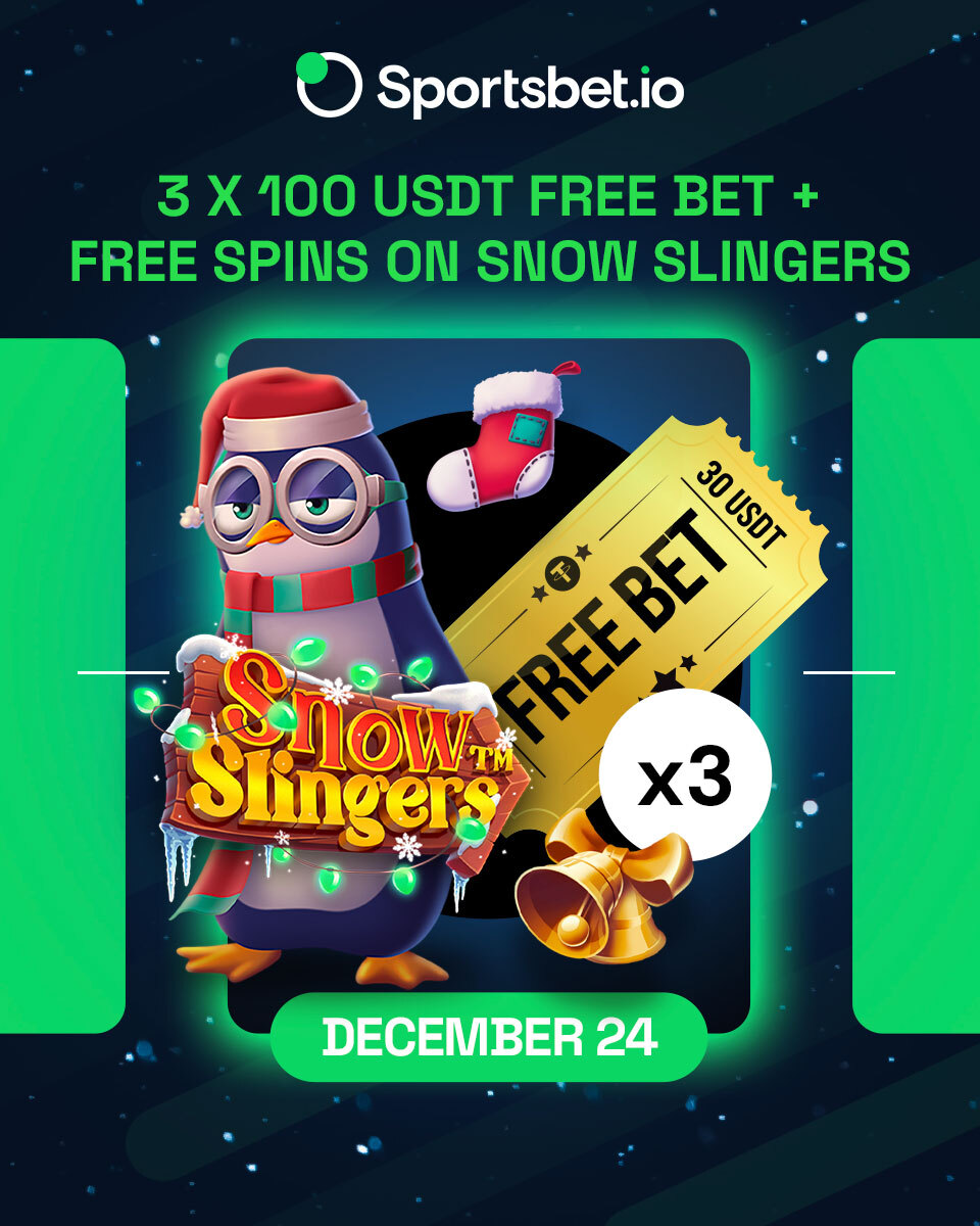 Sportsbetio's tweet photo. 🎅 𝗗𝗘𝗖𝗘𝗠𝗕𝗘𝗥 2️⃣ 4️⃣: 𝟯 𝗫 𝟭𝟬𝟬 𝗨𝗦𝗗𝗧 𝗙𝗥𝗘𝗘 𝗕𝗘𝗧𝗦 + 𝗙𝗥𝗘𝗘 𝗦𝗣𝗜𝗡𝗦! 🎰
The ultimate Christmas giveaway is here! 🎄

To enter:
✨ Follow @Sportsbetio
✨ Repost & Tag a friend in the replies

🎉 Winner will be chosen randomly and announced on 25/12/2024. T&Cs apply.

#SBAdventCalendar #AdventCalendar #giveaway