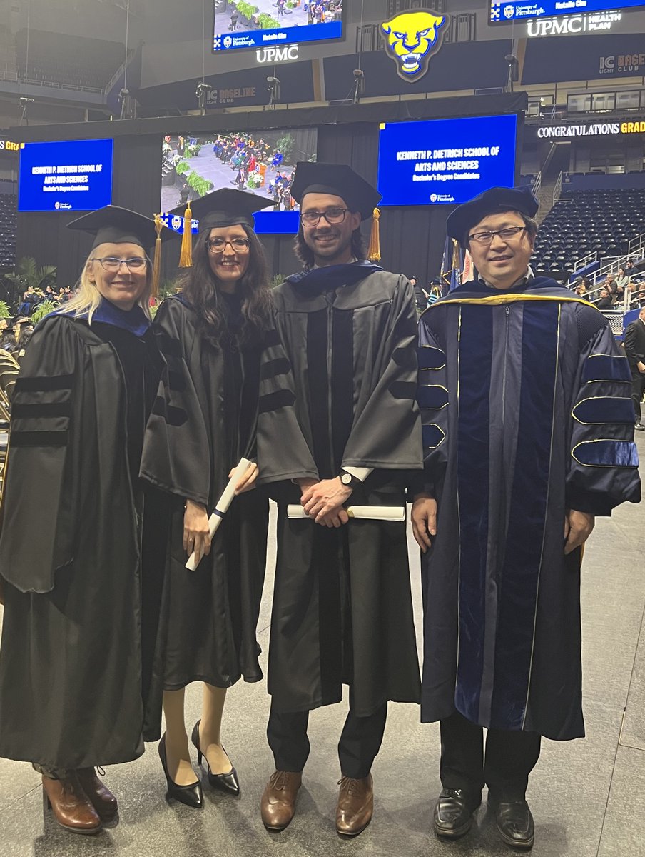 KayBrummond's tweet photo. Good news–my favorite collaborator  has just graduated from Pitt. Bad news–my favorite collaborator has just graduated. Congratulations Luke! I wish you much continued success! @pengliu_group @Pitt_Chemistry https://t.co/aIo7dyNj92