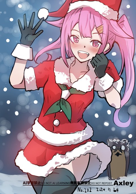 メリクリ春雨!!
#艦これ版深夜の真剣お絵描き60分一本勝負 
#艦これ版真剣お絵描き60分一本勝負_20241224 