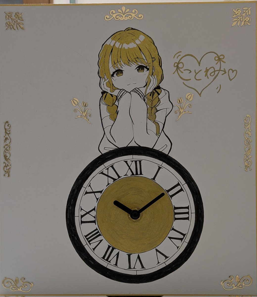 色紙時計量産中 