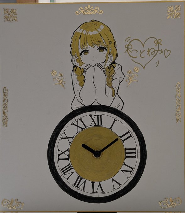 色紙時計量産中 